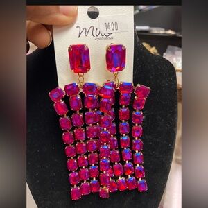 Earrings and bracelet new never worn elegant